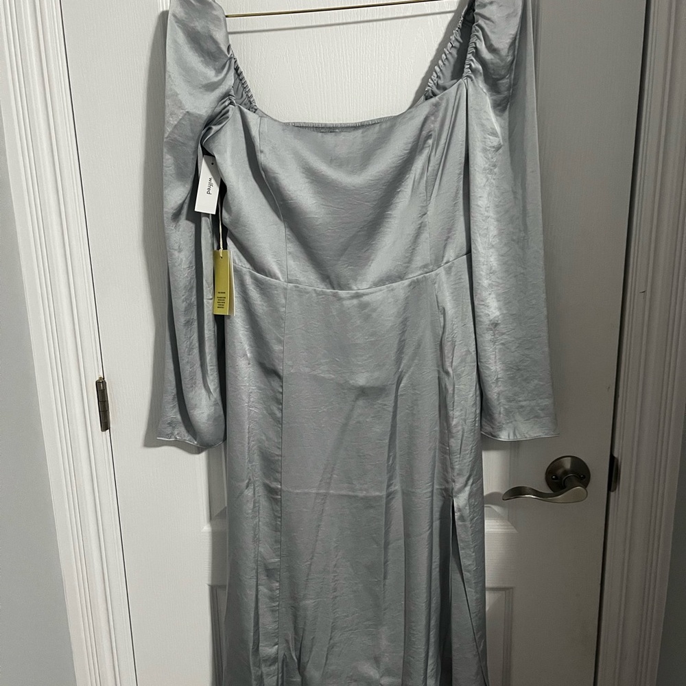 Wilfred Elegant blue Long Sleeve Dress